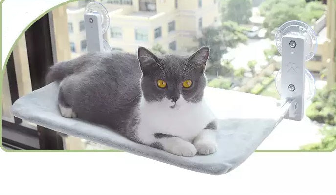 Window Cat Hammock – Heavy-Duty Suction Cup Perch