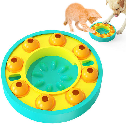 Dog slow feeder bowl that reduces fast eating