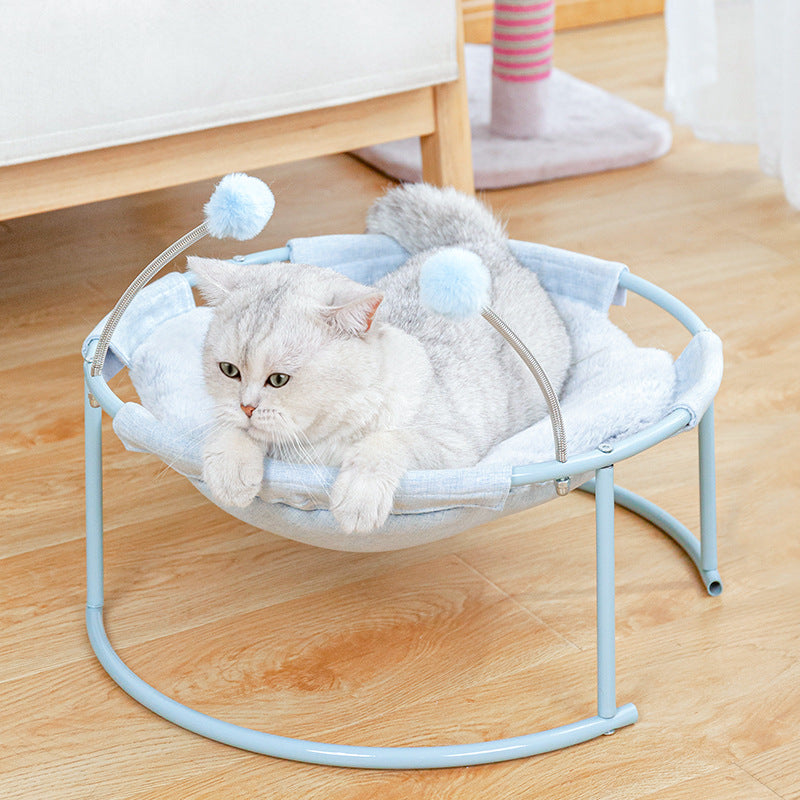 Long Plush Hanging Cat Hammock Bed
