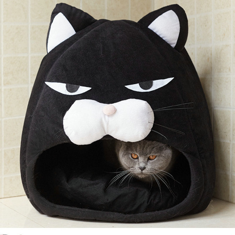 Your Cat's Dream Home Stylish Plush Cat House Bed