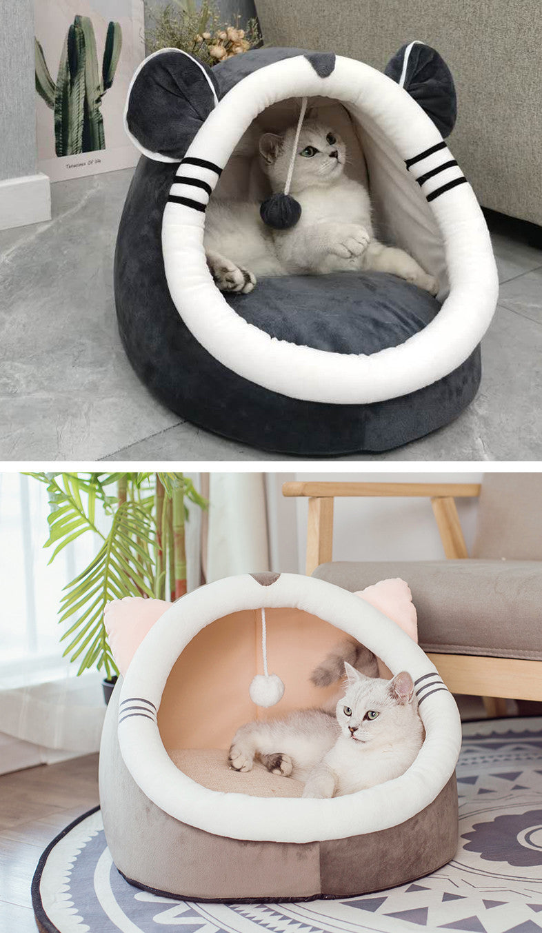 Winter Plush Cat House — product details