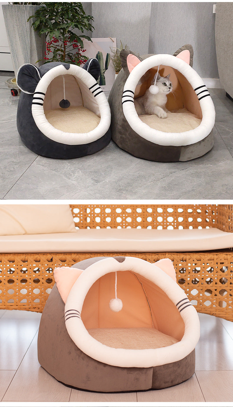 Winter Plush Cat House — product details