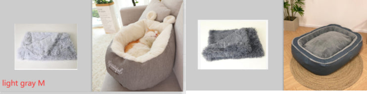 Warm Plush Sleeping Bag Pet Kennel
