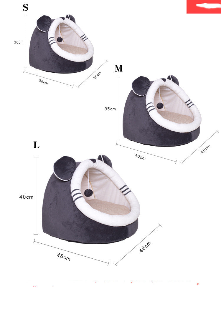 Winter Plush Cat House — product details