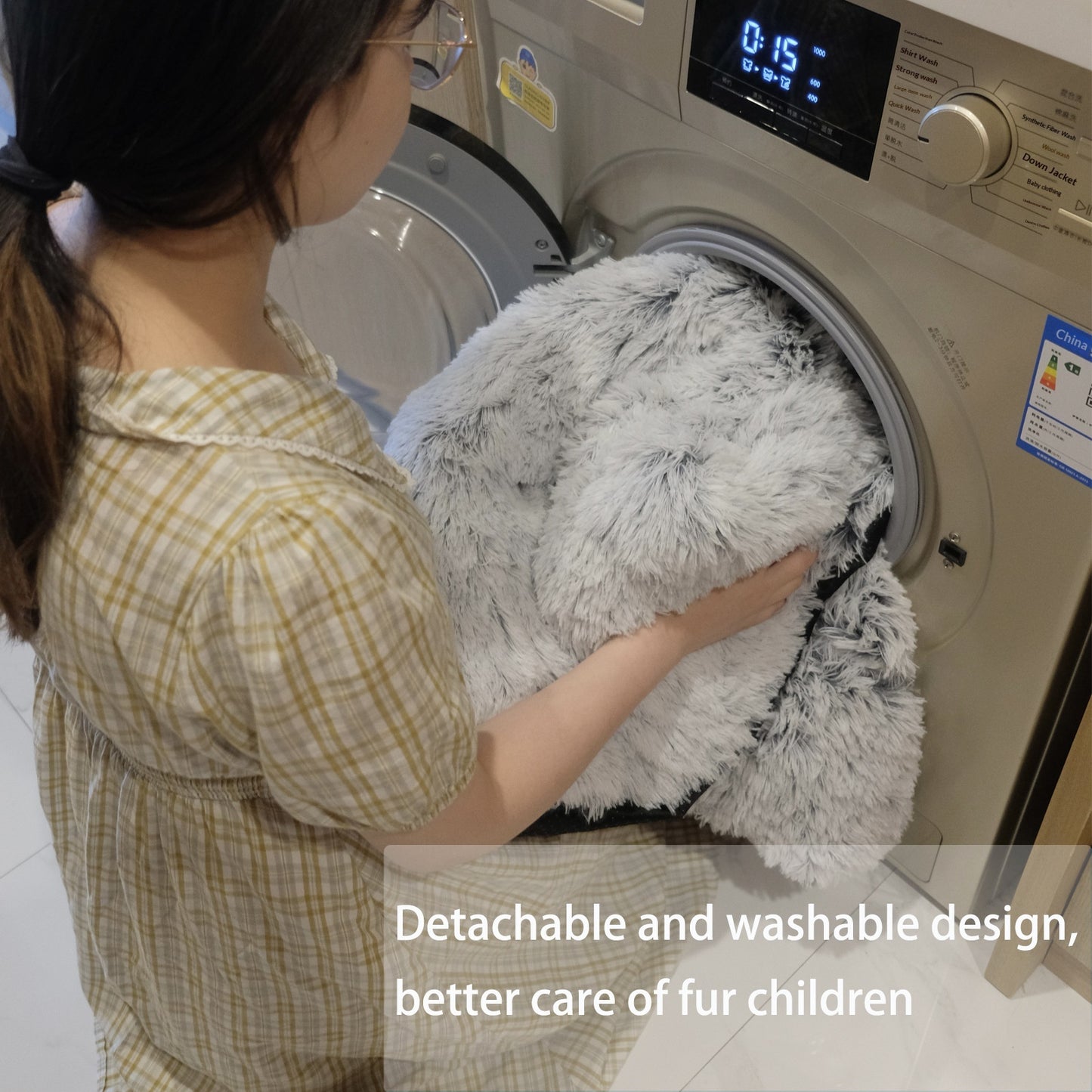 Soft Plush Dog Bed — product details