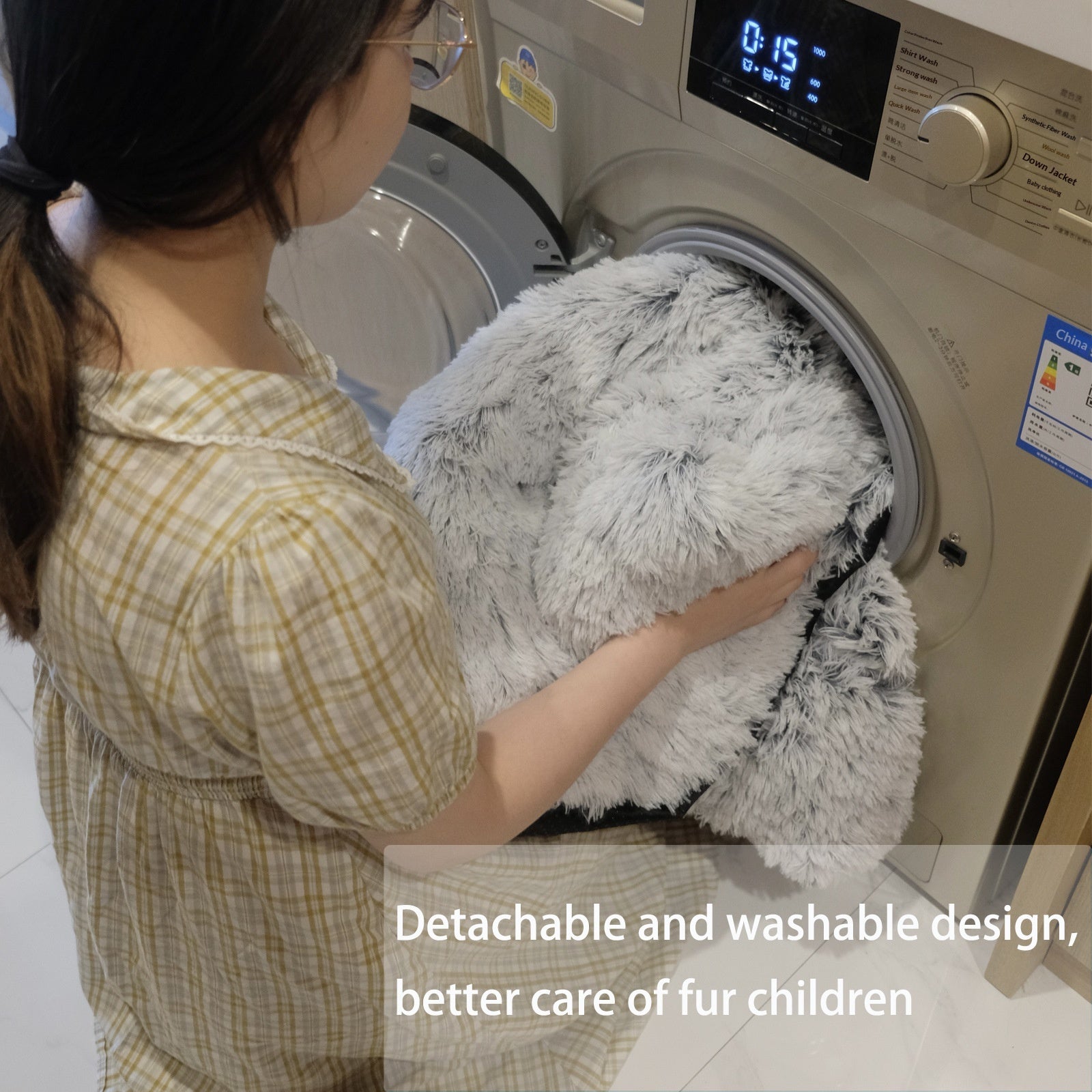 Soft Plush Dog Bed — product details